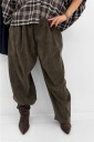 pantalone effetto velluto a costa velvet